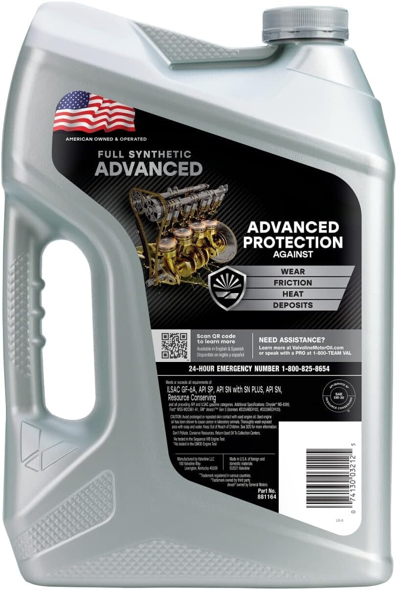 Exceptional 40% Wear Protection Full Synthetic Motor Oil - 10 QT Pack of 2