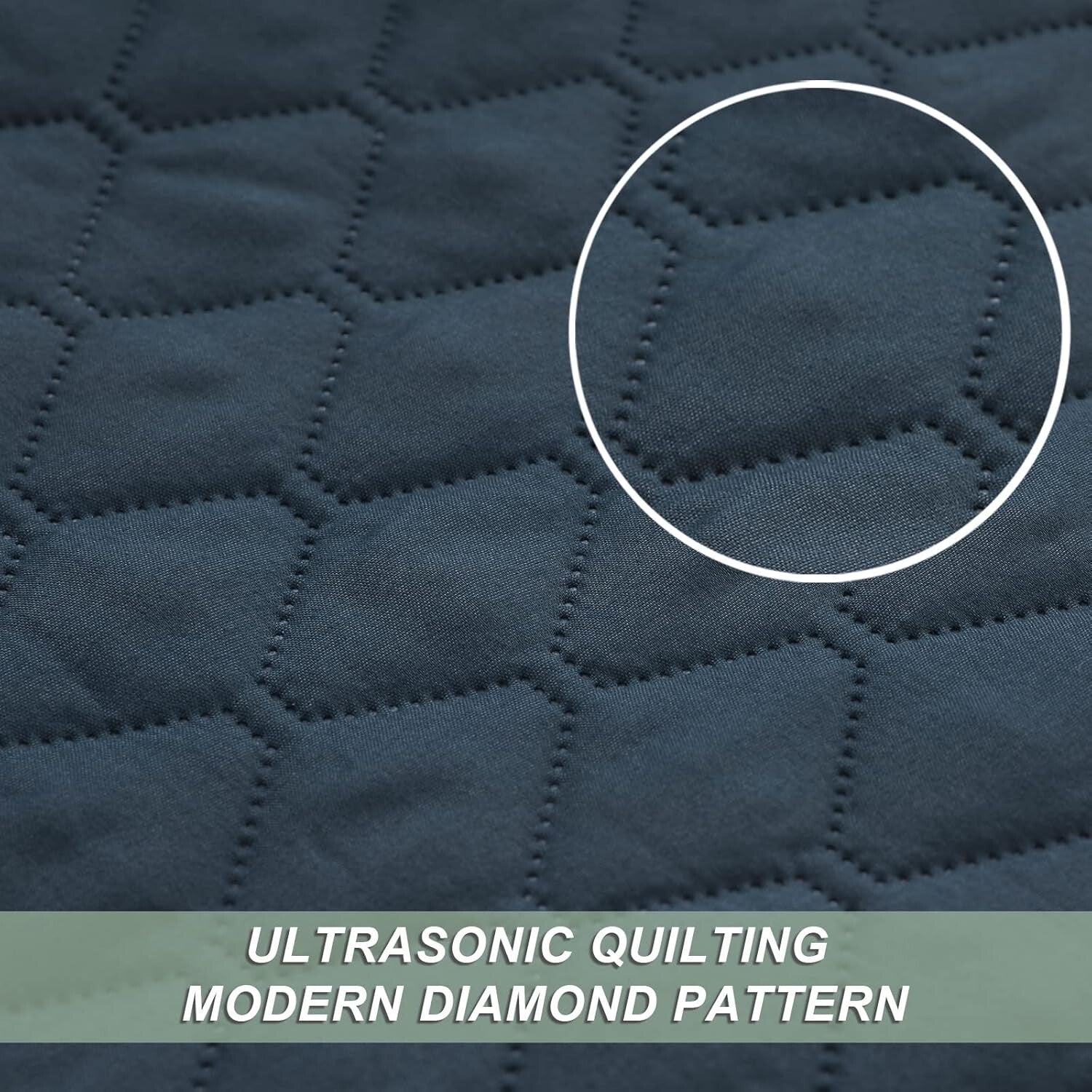 Elegant California King Quilt Set - Geometric Pattern with Pillow Shams Included