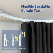 Load image into Gallery viewer, Versatile Extra Wide Blackout Curtain with Bendable Track for Modern Interiors