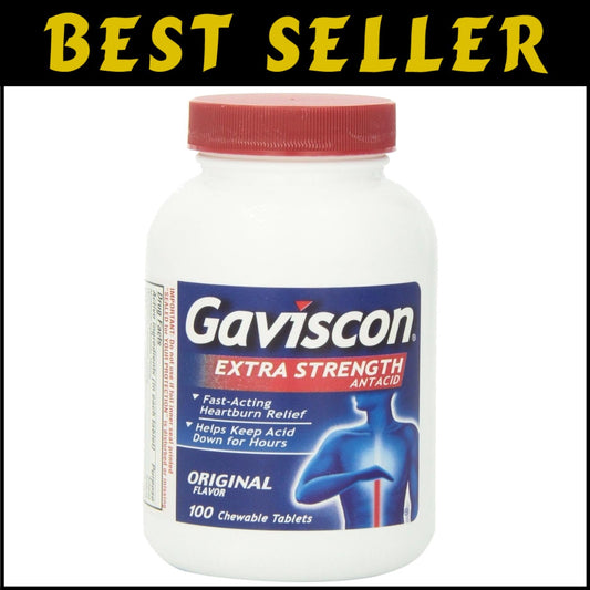 3-Pack Extra Strength Chewable Antacid Tablets - Original Flavor, 100 Count Each