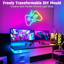 Load image into Gallery viewer, Flexible 30FT Neon LED Lights with App Control – Perfect for Indoors &amp; Outdoors