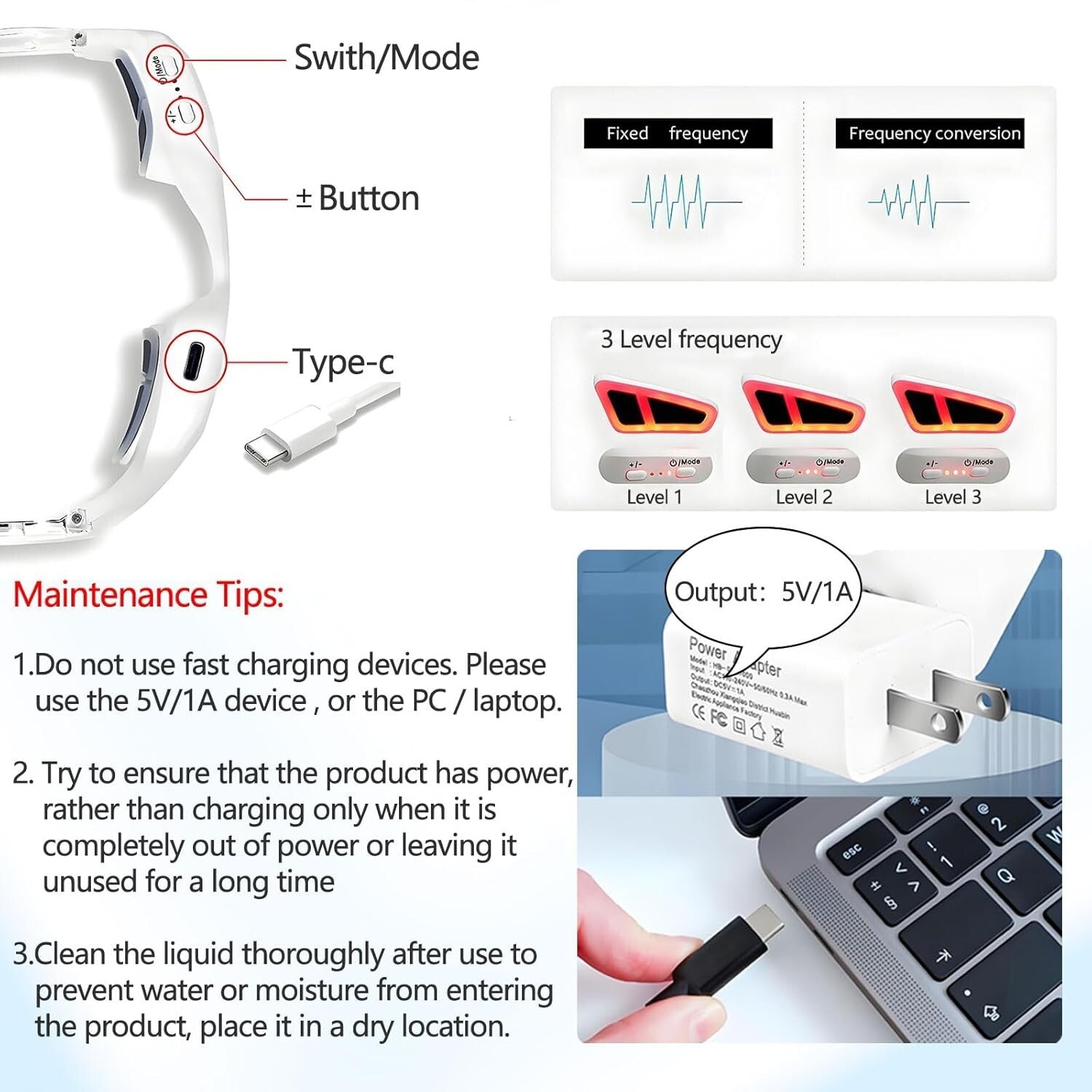 Professional Red Light Glasses for Under Eye Care- Reduce Puffiness and Wrinkles