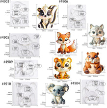 Load image into Gallery viewer, Food-Grade Woodland Animal Cake Topper Molds - Perfect for Kids' Parties