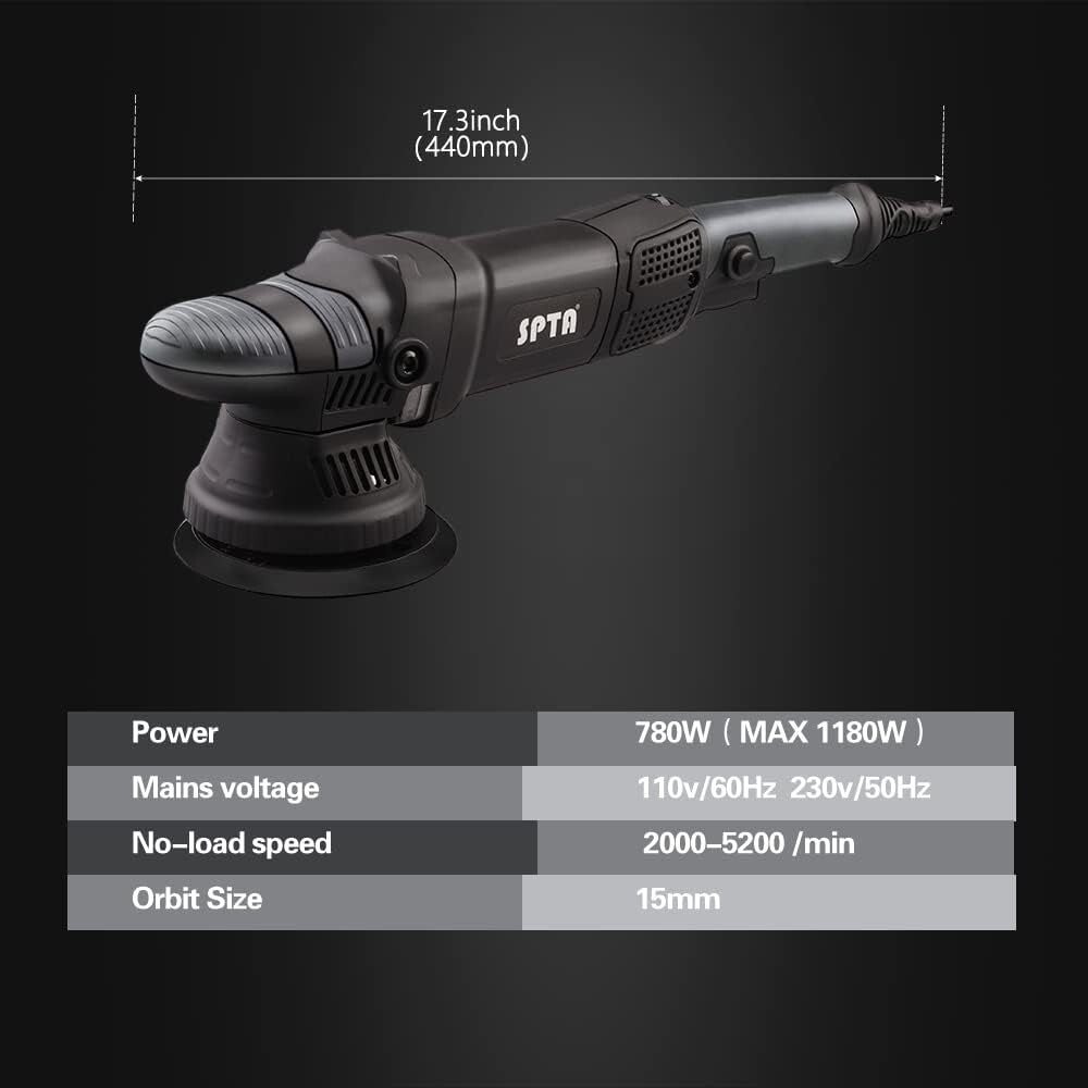 Complete Car Detailing Kit: 5-Inch Polisher, Pads & Accessories for All Surfaces