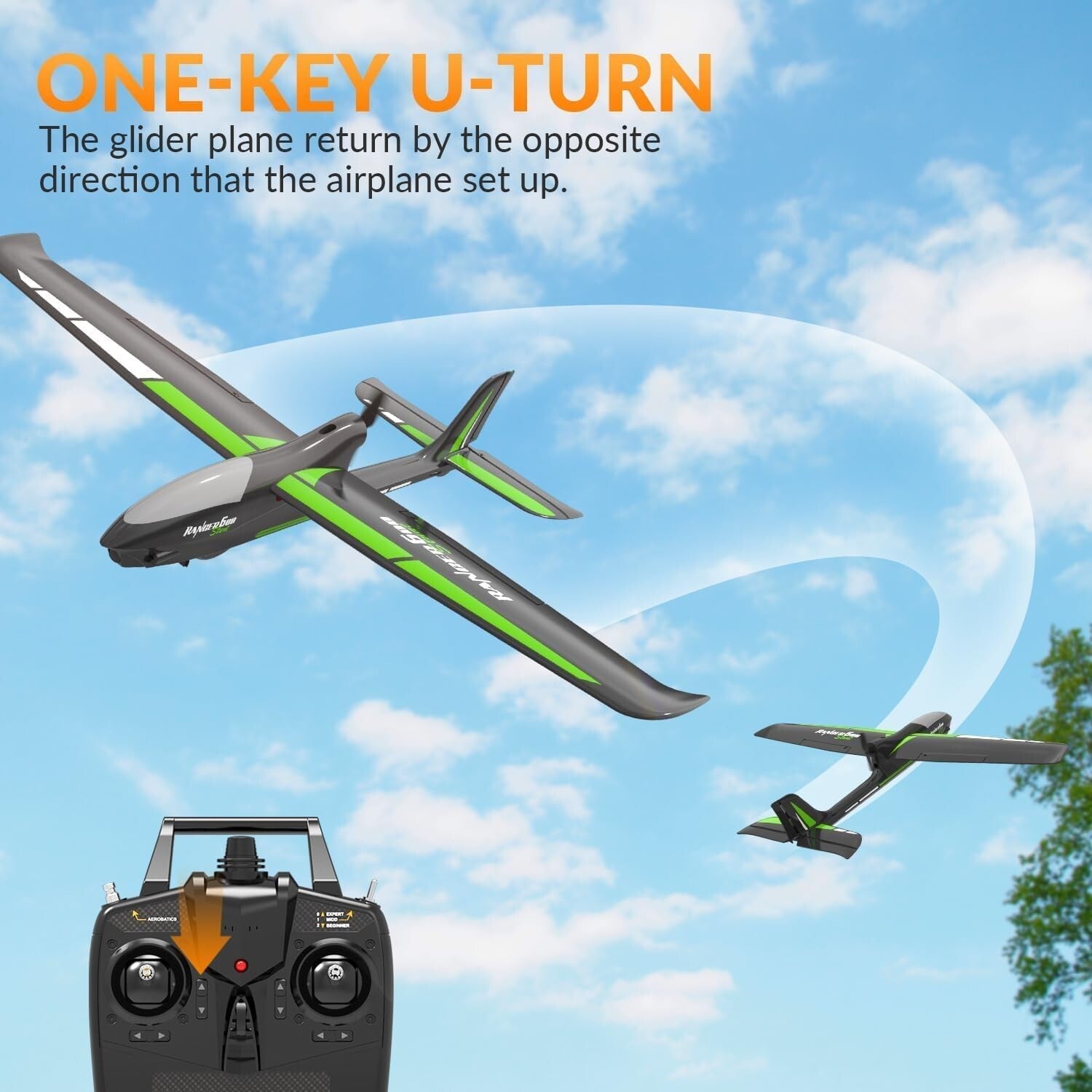 Beginner-Friendly 4CH Remote Control Plane - Fun Aerobatics for Young Aviators