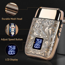 Load image into Gallery viewer, Sleek Electric Shaving Razor with LCD &amp; Protective Sleeve - Perfect Gift for Men