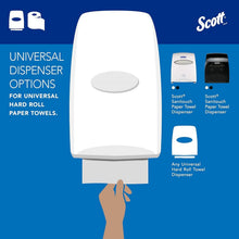 Load image into Gallery viewer, 12 Rolls of Absorbent Hard Roll Paper Towels - Fast Drying, 9,600 Total Sheets