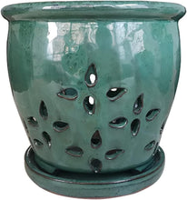 Load image into Gallery viewer, Attractive Polished Ceramic 7-Inch Planter with Drainage - Ideal for Windowsills