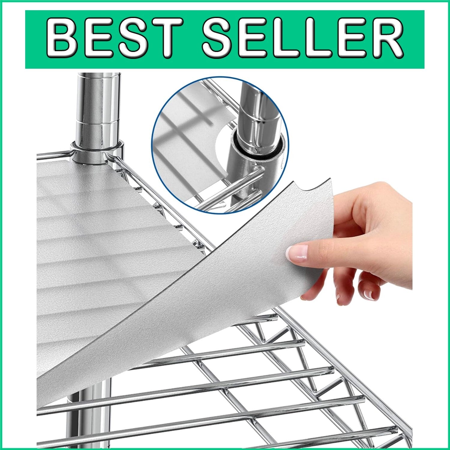 Durable 4-Pack 18" x 48" Plastic Wire Shelf Liners - Easy Clean Design