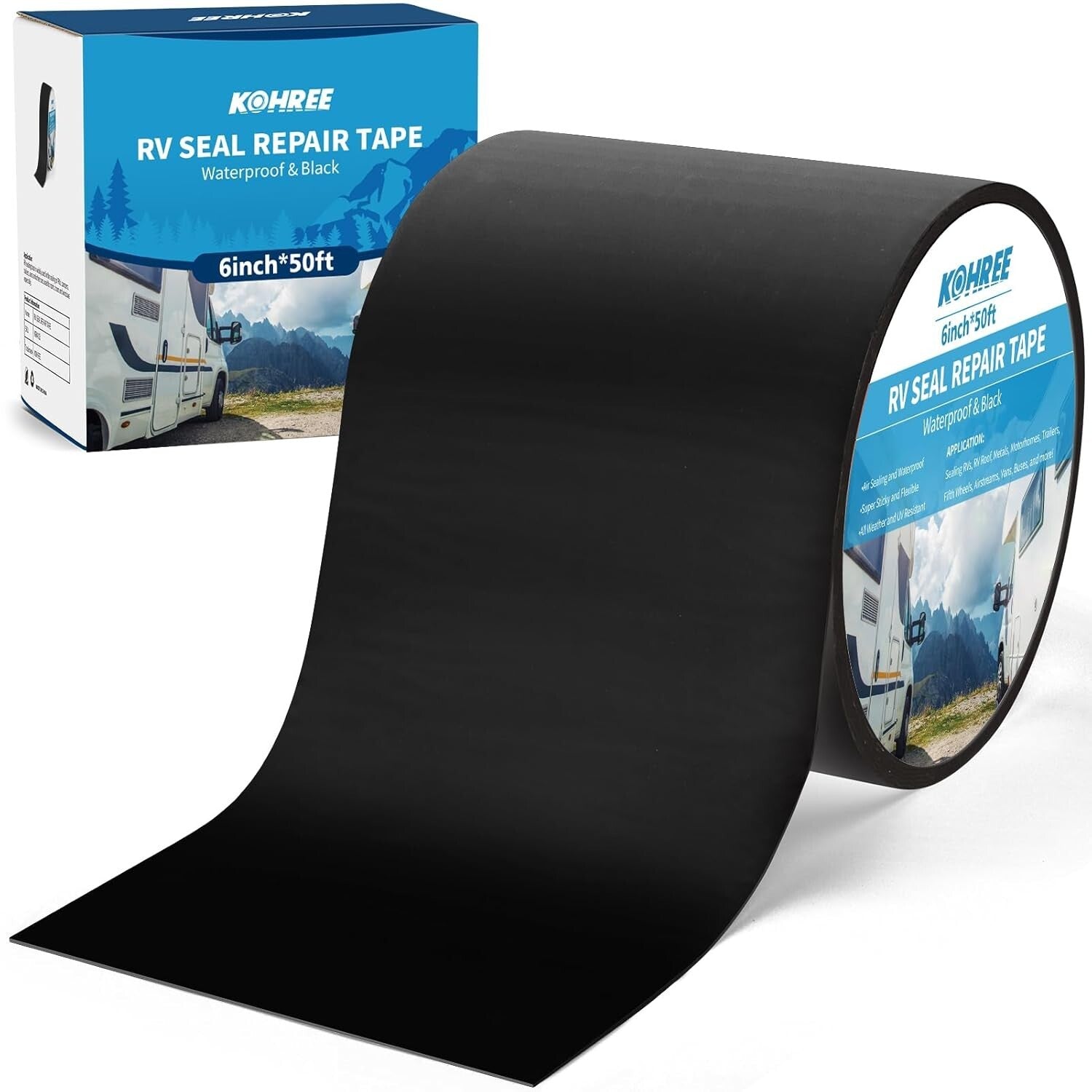 Flexible Butyl Sealant Tape for RV Roofs - UV & Weatherproof Repair Solution