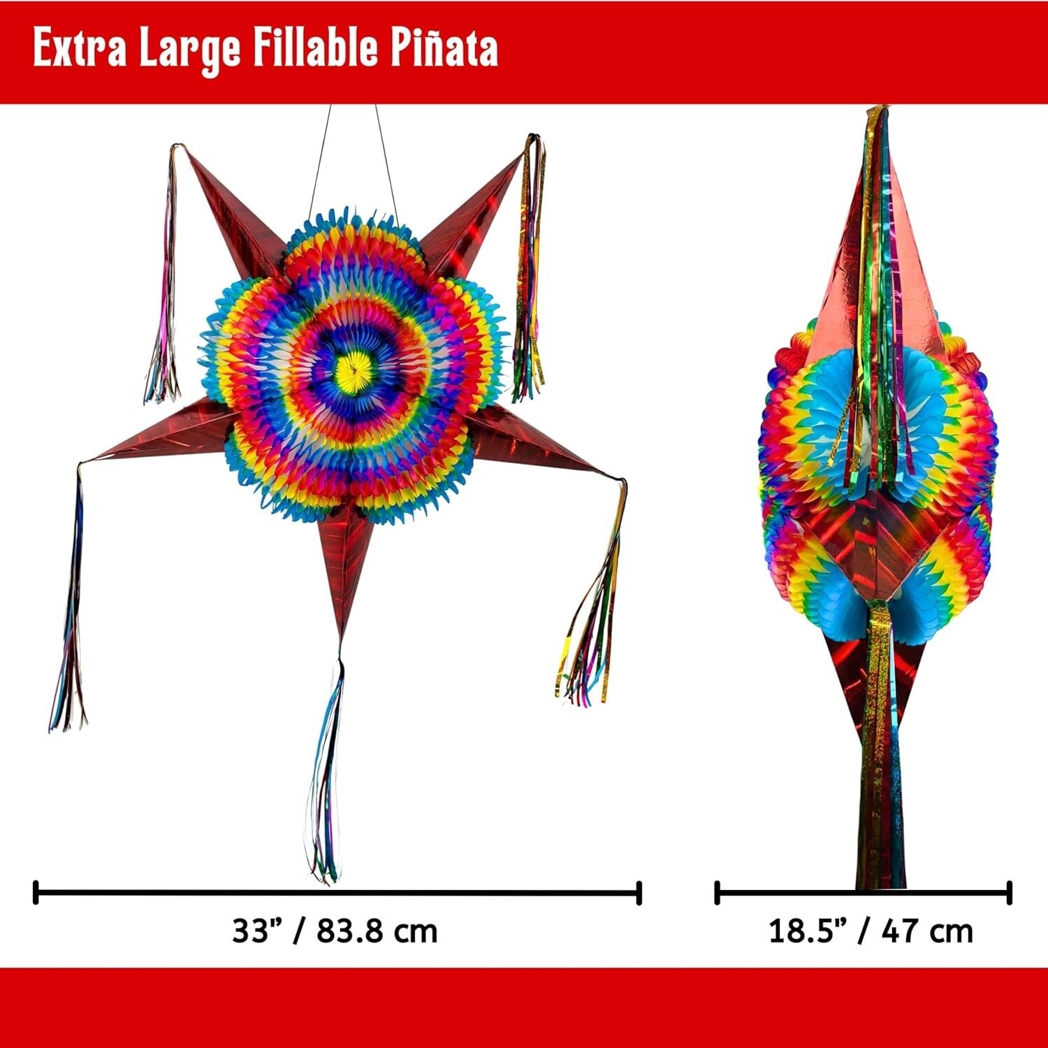 Authentic Handcrafted 32-Inch Piñata for Memorable Fiesta Parties & Birthdays