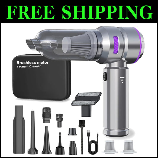 Lightweight Cordless Vacuum Cleaner - 4-in-1 with Blowing & Inflating Functions