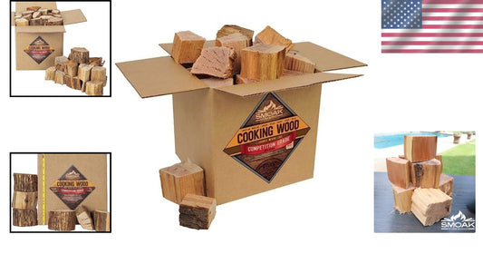 12x12x12 Box of Red Oak Cooking Wood Chunks - Quality for Smokers & Grills