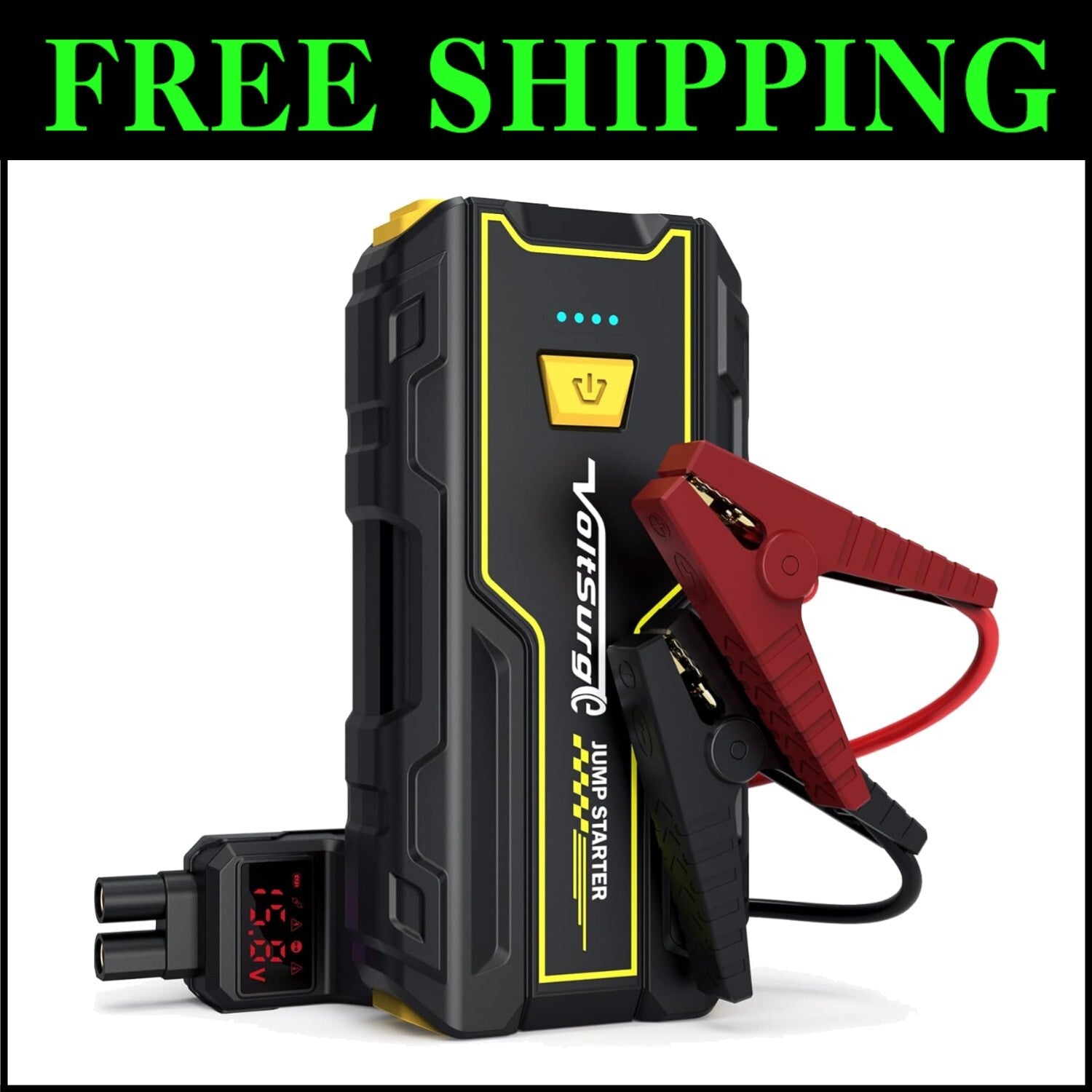 Lightweight 3000A Car Battery Jump Starter & Emergency Kit with Smart Protection