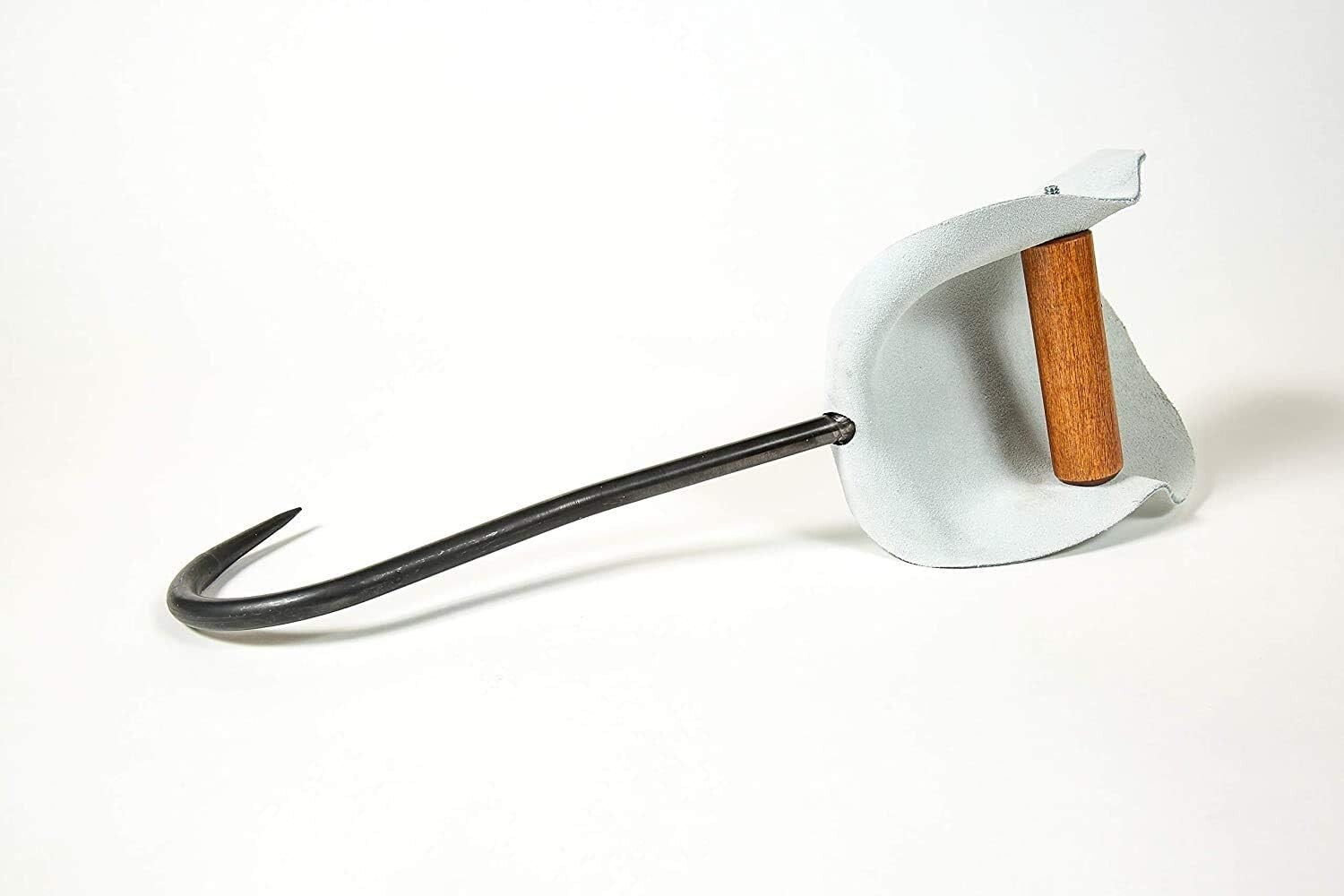 Efficient 9-Inch Hay Bale Hooks Set with Long Leather Guards – Farmer's Choice