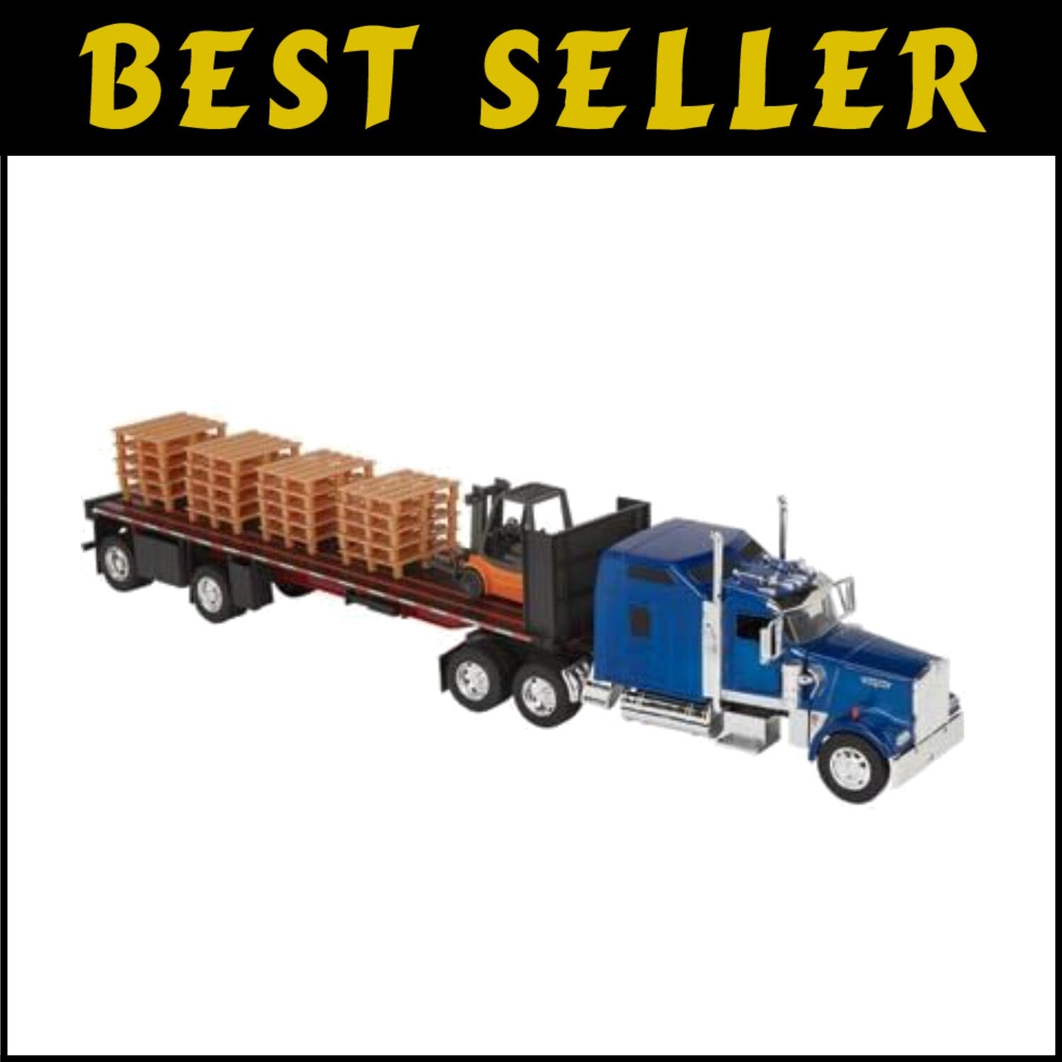 Heavy-Duty 1:32 Scale Die-Cast Truck & Forklift Combo - Ideal Collector's Item