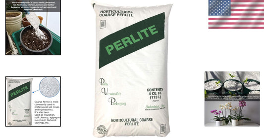 120 Quart Non-Decay Organic Perlite for Healthy Plant Growth and Root Anchoring