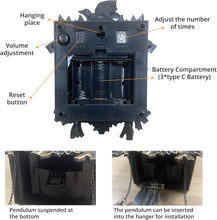 Load image into Gallery viewer, Stylish Vintage Cuckoo Clock with Adjustable Volume - Perfect for Living Rooms