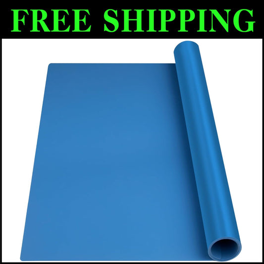Thick 2mm Silicone Craft and Kitchen Mat 36x24” – Easy Clean & Reusable