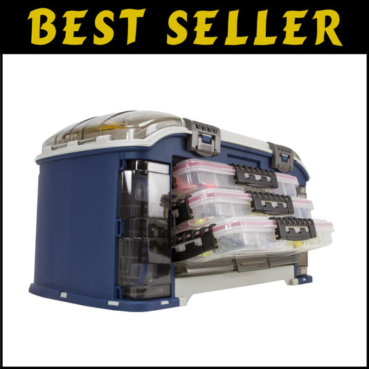 Ultimate Angler Fishing Storage System with Angled Tackle Design & 7 Stowaways