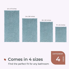 Load image into Gallery viewer, Luxurious 36"x24" Chenille Bath Mat - Soft, Absorbent &amp; Non-Slip Safety Rug
