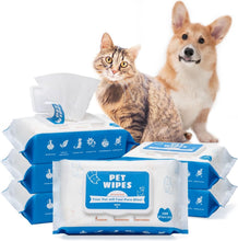 Load image into Gallery viewer, Natural Moist Dog Wipes with Vitamin E - 600 Unscented Grooming Wipes for Pets