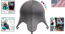 Load image into Gallery viewer, Quality Alloy Steel Yoga Ball Chair - 400 lbs Max. - Ergonomic Comfort Redefined