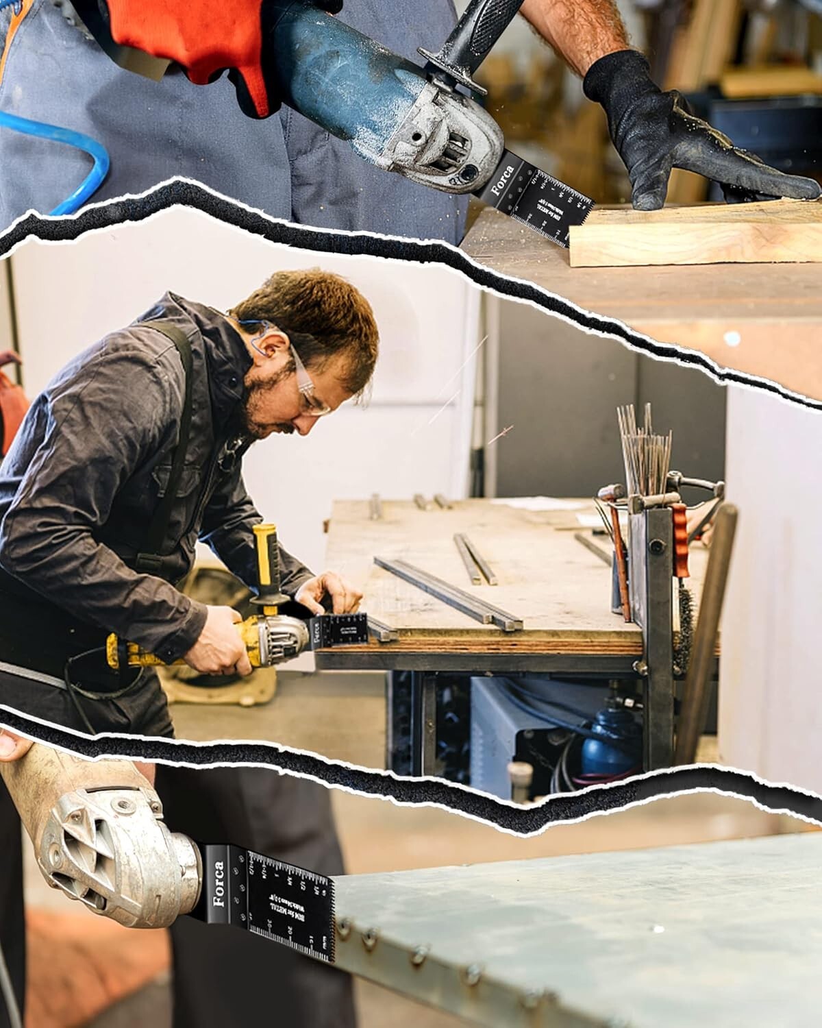 105-Piece Universal Oscillating Tool Blades Kit for Durable Cutting Performance