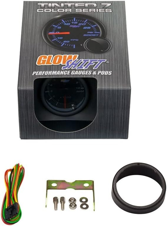 Customizable Tinted Tachometer Gauge with 10,000 RPM for Gas Engine Vehicles