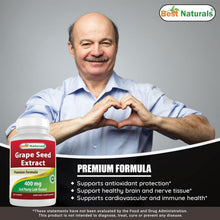 Load image into Gallery viewer, Triple Pack of 120 Vegetarian Capsules - 400 mg Grapeseed Extract Supplement