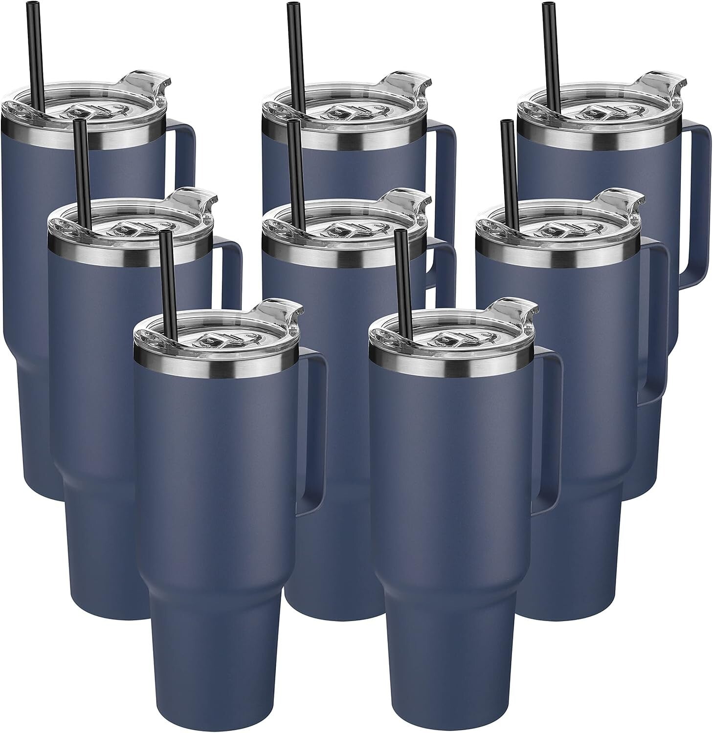 Sweat Proof 40 oz Stainless Steel Tumbler with Handle - Ideal for Any Occasion