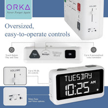 Load image into Gallery viewer, Digital Talking Clock &amp; Pill Reminder with Adjustable Features for Elderly Care