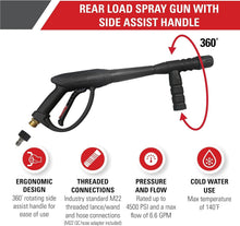 Load image into Gallery viewer, Compact and Lightweight Pressure Washer Gun with Safety Lock and Rotating Handle