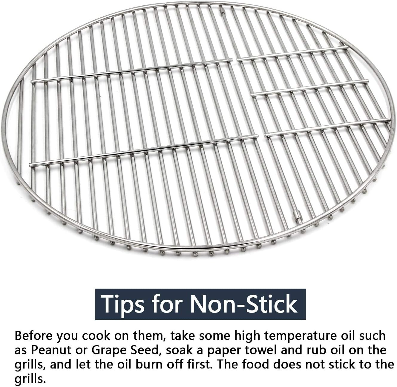 Durable Stainless Steel Grill Grates 18.5" for Char-Griller & Vision Grills