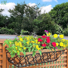 Load image into Gallery viewer, Elegant 24" Planter Boxes with Quatrefoil Design and Coconut Liner - 2 Piece Set