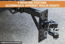 Load image into Gallery viewer, Versatile Black Pintle Hook Hitch Mount - 6 Position Adjustable with 14.5 Shank