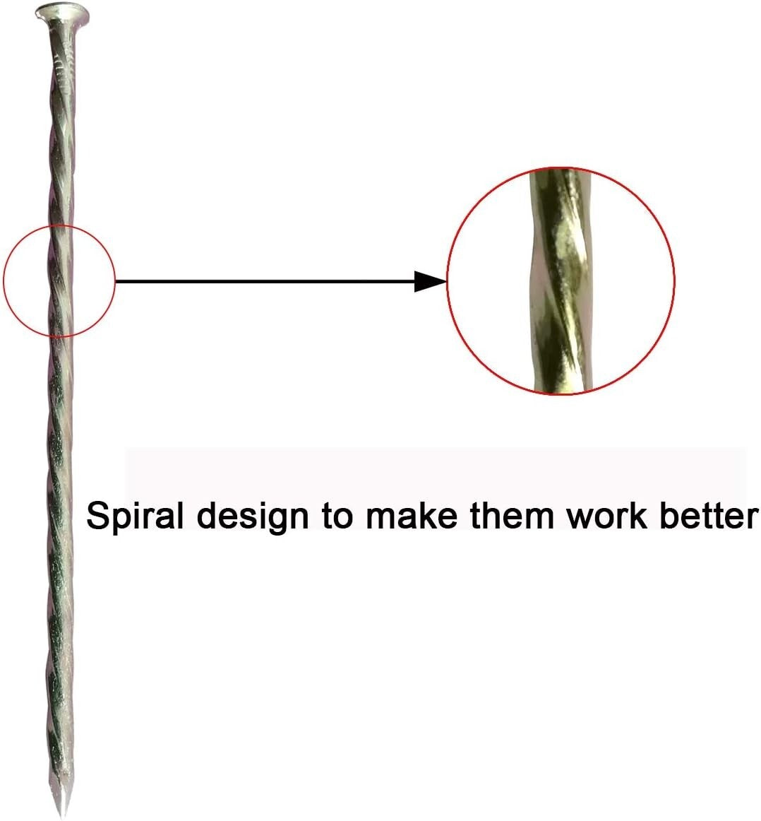 140 Pcs 6-Inch Spiral Metal Landscape Stakes for Enhanced Garden Stability