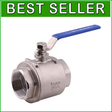 Load image into Gallery viewer, 3" Full Port Ball Valve in 304 SS - Durable with Blue Insulated Handles