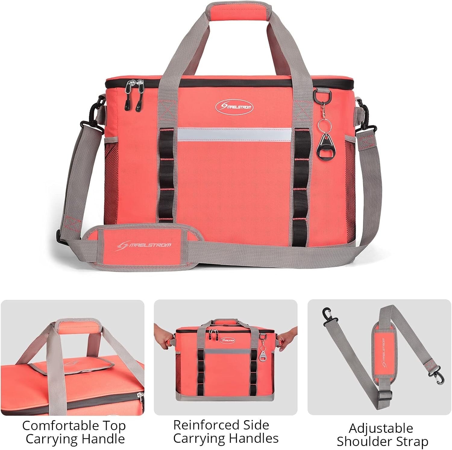 Durable & Versatile 75 Can Cooler Bag - Ideal for Grocery Shopping & Road Trips