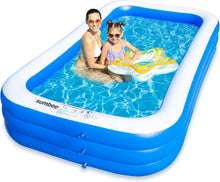 Load image into Gallery viewer, Large 120" x 72" Rectangular Kiddie Pool - Perfect for Backyard Gatherings!