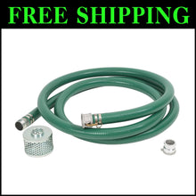 Load image into Gallery viewer, Green PVC Suction Hose Kit with Corrosion-Resistant Strainer &amp; Connectors