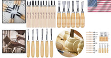 Load image into Gallery viewer, Complete 24 PCS Wood Knife Set in Aluminum Case for Precision Woodworking