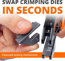 Load image into Gallery viewer, Durable Carbon Steel Crimping Tool Set - Comfortable Grip with Lifetime Warranty