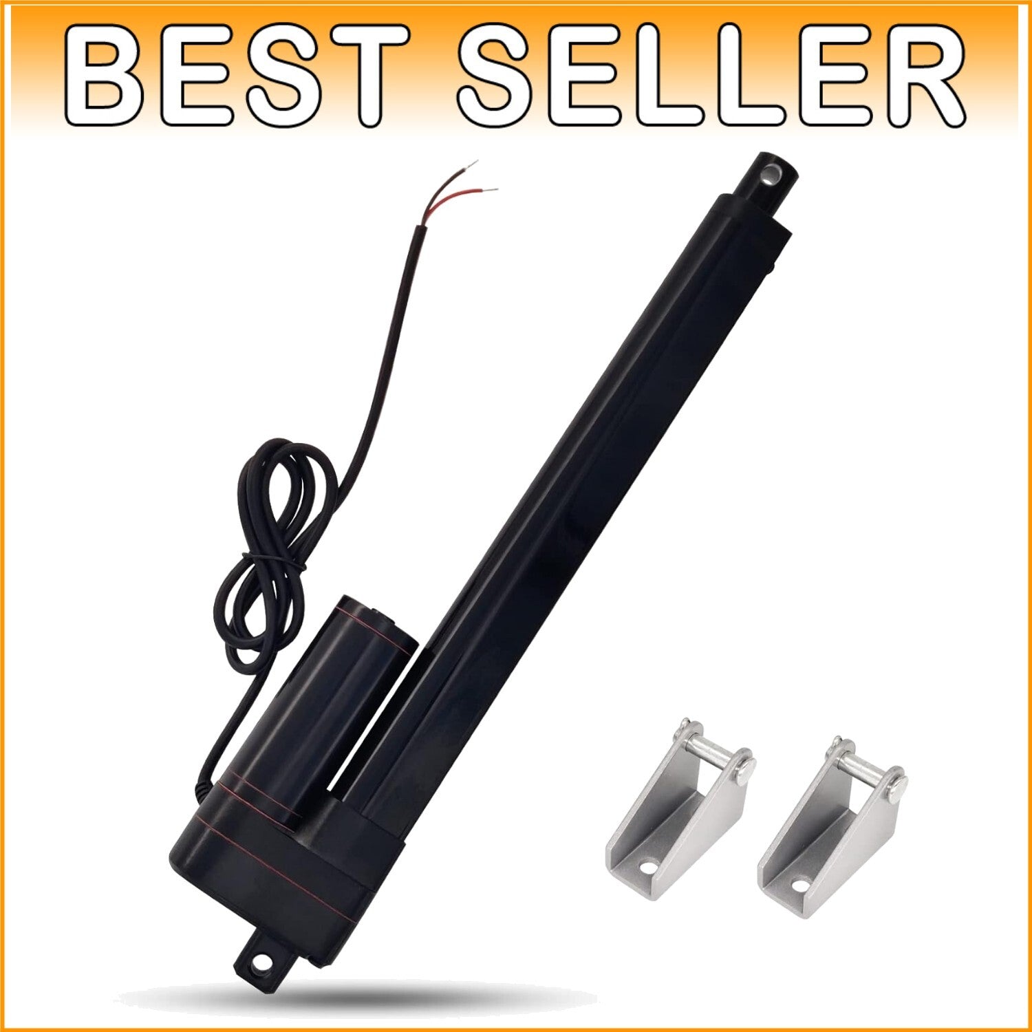 10" Stroke Heavy Duty Linear Actuator 12V with Mounting Brackets – IP65 Rated