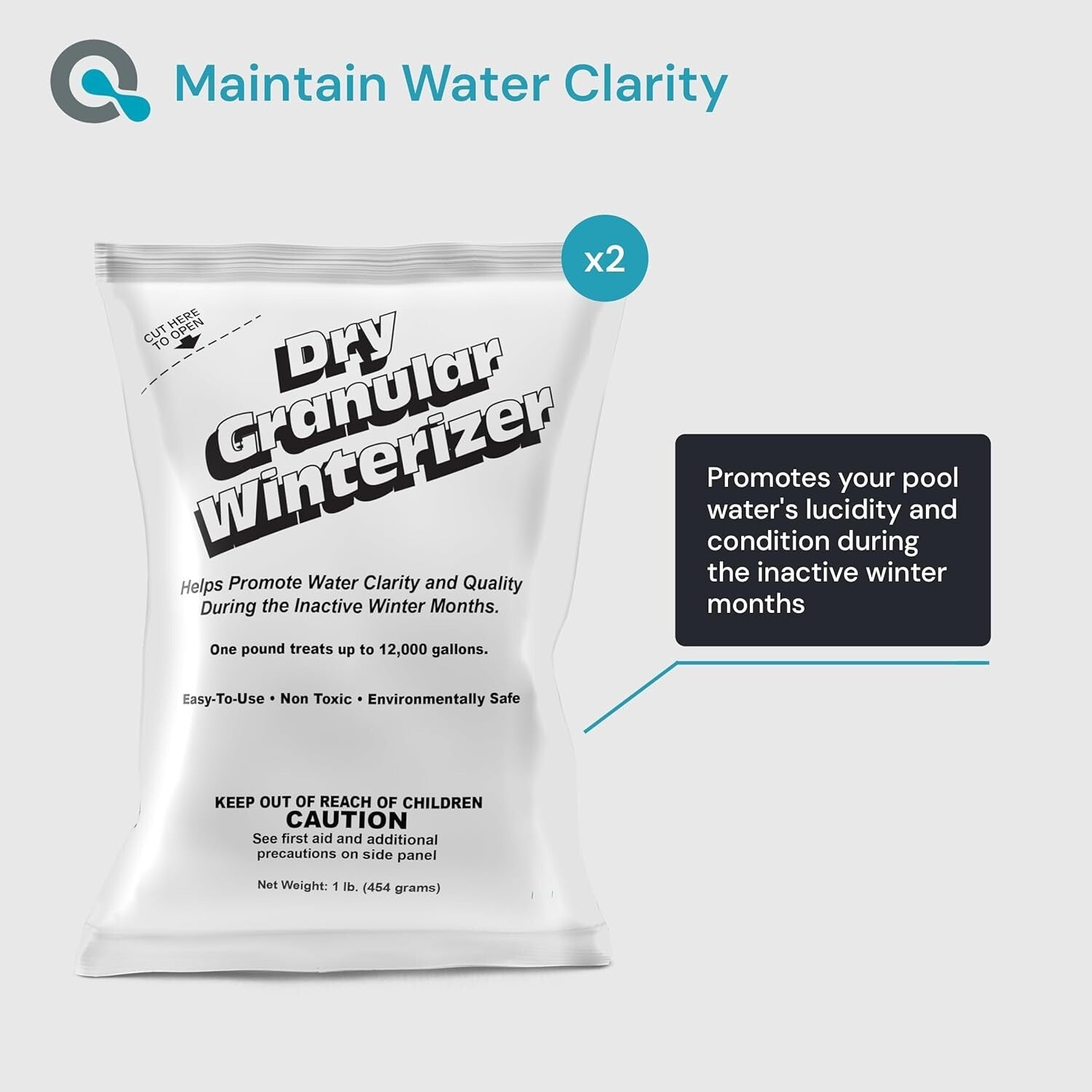 Essential 3-Part Winter Pool Closing Kit - Maintains Water Quality & Clarity