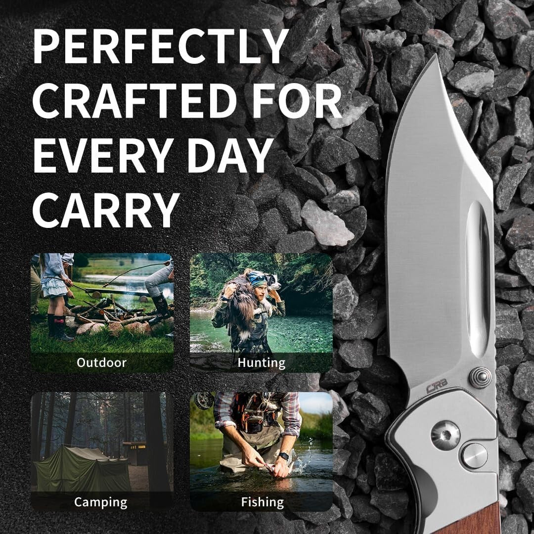 High-Performance Bowie Pyrite Knife - 3.15'' Clip Point Blade for Hunters