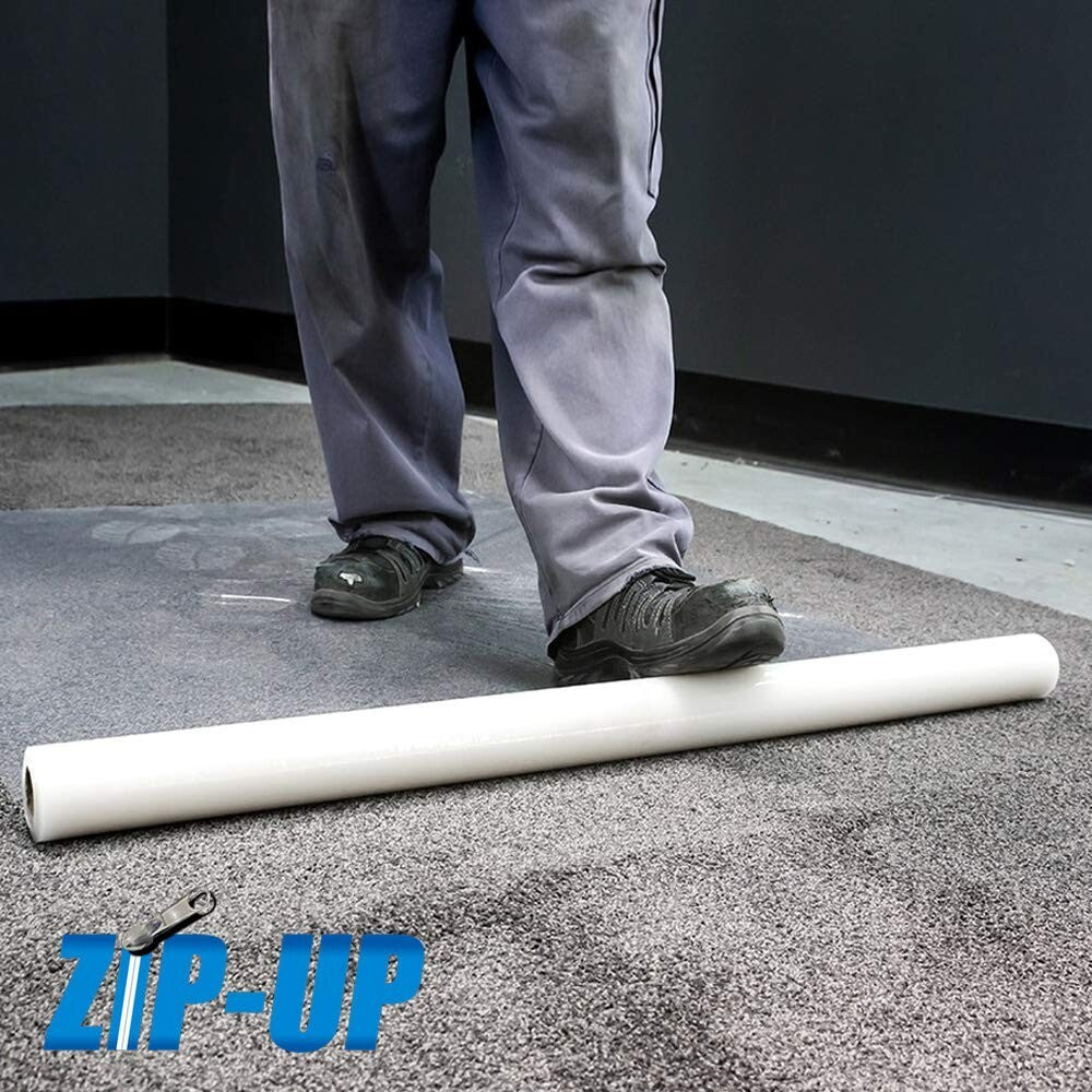 Lightweight 36" x 200' Temporary Carpet Film - Ideal for Moving & Painting
