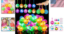 Load image into Gallery viewer, Flashing 2.17" Bouncy Balls - 100 Multicolor Rubber Party Favors for Events