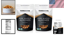 Load image into Gallery viewer, Premium 4 lb Pack of Resealable Raw Organic Almonds - Perfect for Sprouting