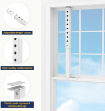 Load image into Gallery viewer, 4 Pcs Adjustable Window Lock Bars for Airflow &amp; Child Safety - Easy Installation